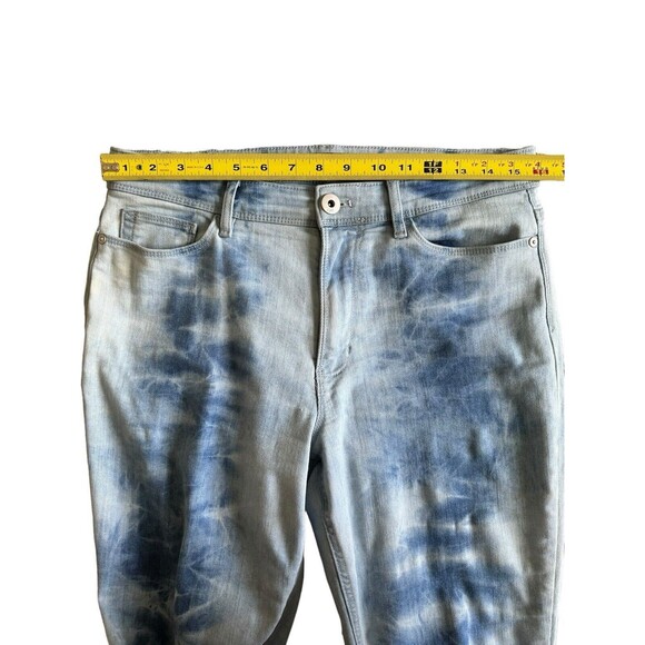 J.Jill Denim Tie-Dye High‎ Rise Cropped Size 8 - Picture 5 of 6